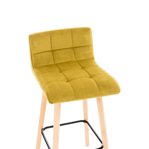 Barstol - CLP - Lincoln - Sammet - Gul - Vintage - Inomhus