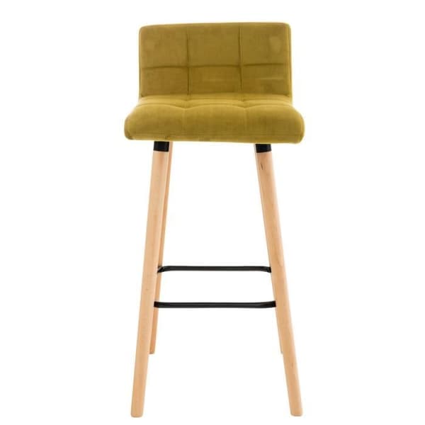 Barstol - CLP - Lincoln - Sammet - Gul - Vintage - Inomhus