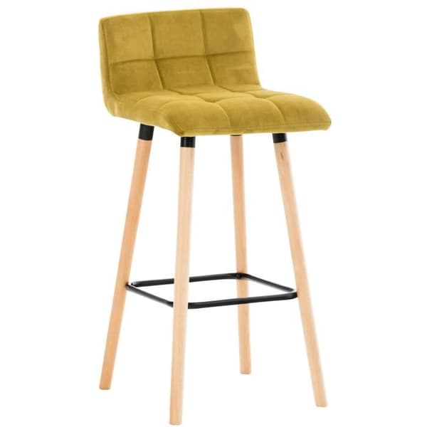 Barstol - CLP - Lincoln - Sammet - Gul - Vintage - Inomhus