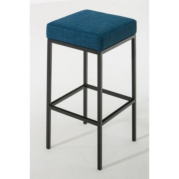 Barstol - CLP - MONTREAL B85 - Svart metall - Tygöverdrag - Sitthöjd 85 cm