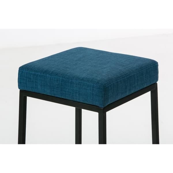 Barstol - CLP - MONTREAL B85 - Svart metall - Tygöverdrag - Sitthöjd 85 cm