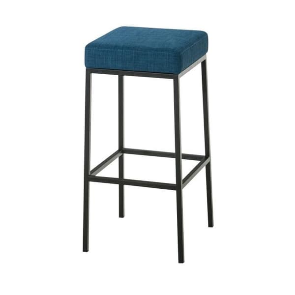 Barstol - CLP - MONTREAL B85 - Svart metall - Tygöverdrag - Sitthöjd 85 cm
