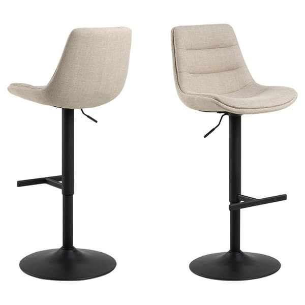 2 x Adisa barstol höjdjusterbart snurrfunktion beige.