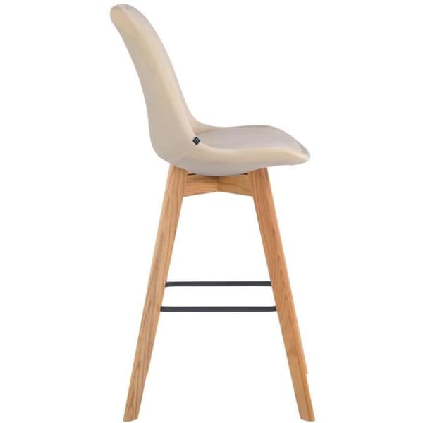 Barstol - CLP - Metz - Sammet - Cream-Nature - Bekväm och chic