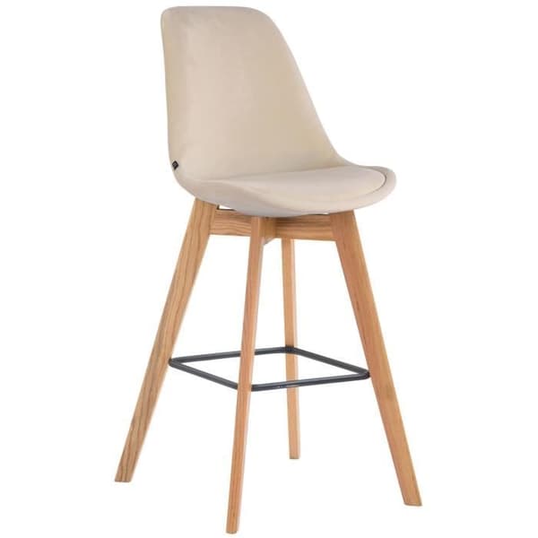 Barstol - CLP - Metz - Sammet - Cream-Nature - Bekväm och chic