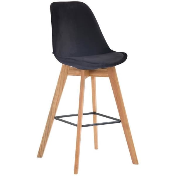 Metz velvet barstol - Svart - CLP - Vintage - Ej justerbar i höjdled