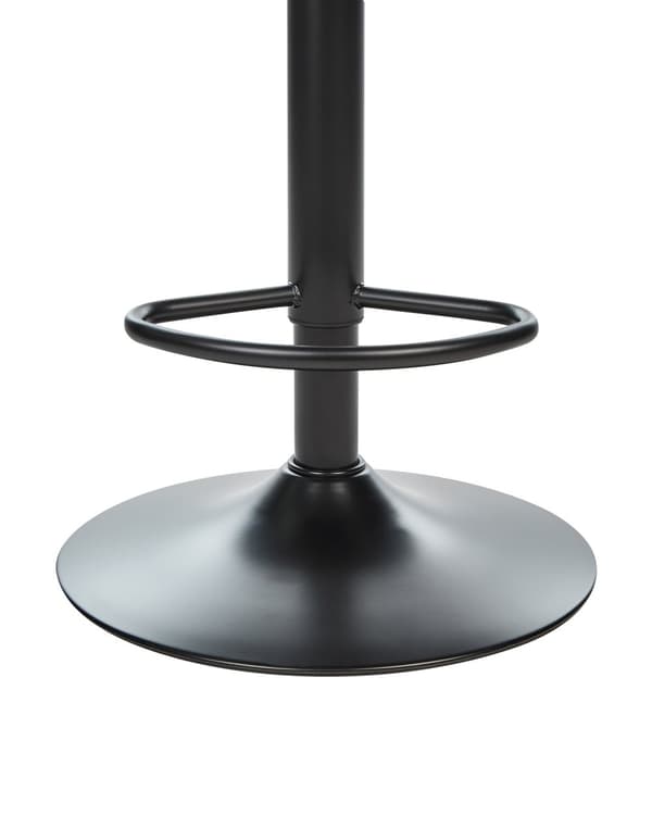 Sett med 2 Barstoler Lys beige Armløs Fløyel Svart Stålben Moderne Design Spisestue Sitteplasser