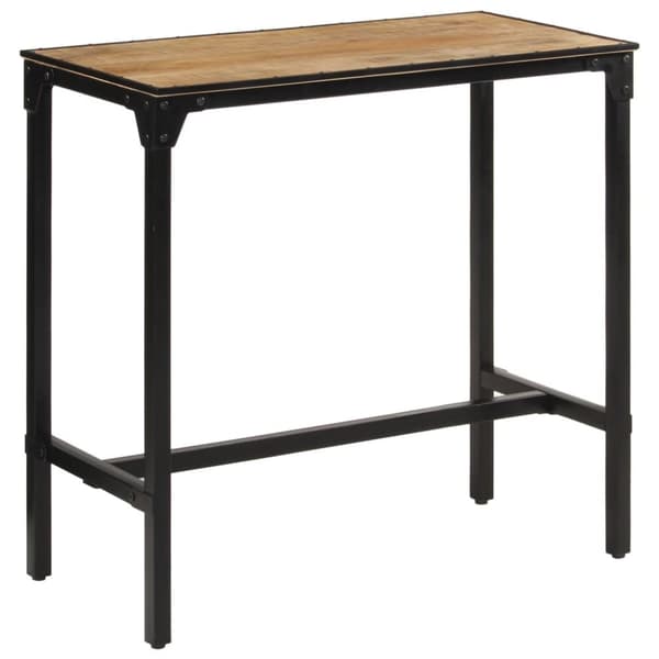 Barbord 110x55x107 cm massivt grovt mangoträ