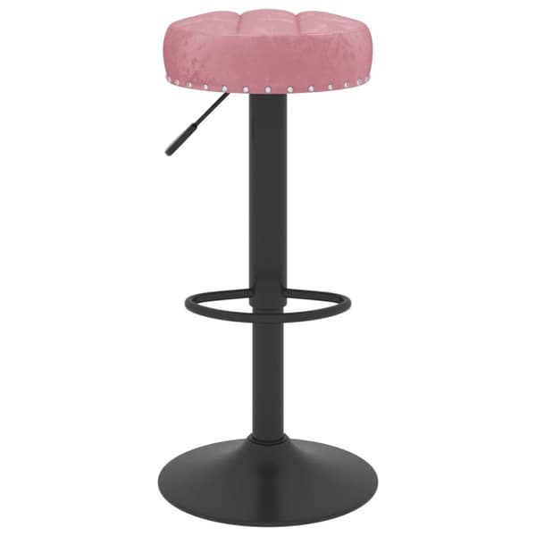 barstole 2 stk. fløjl pink