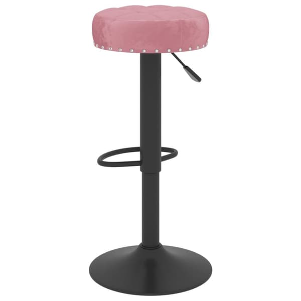 barstole 2 stk. fløjl pink