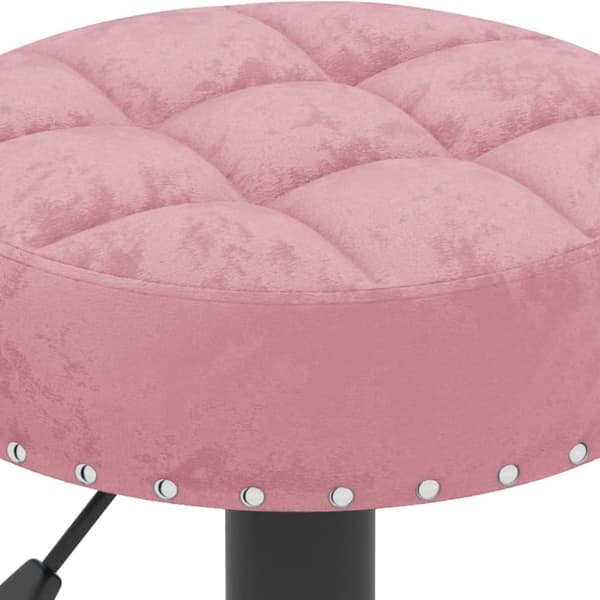 barstole 2 stk. fløjl pink