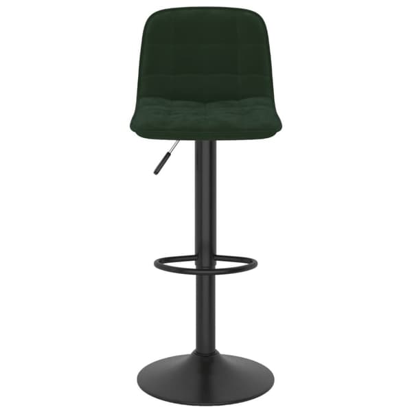 Barstolar 2 st mörkgrön sammet