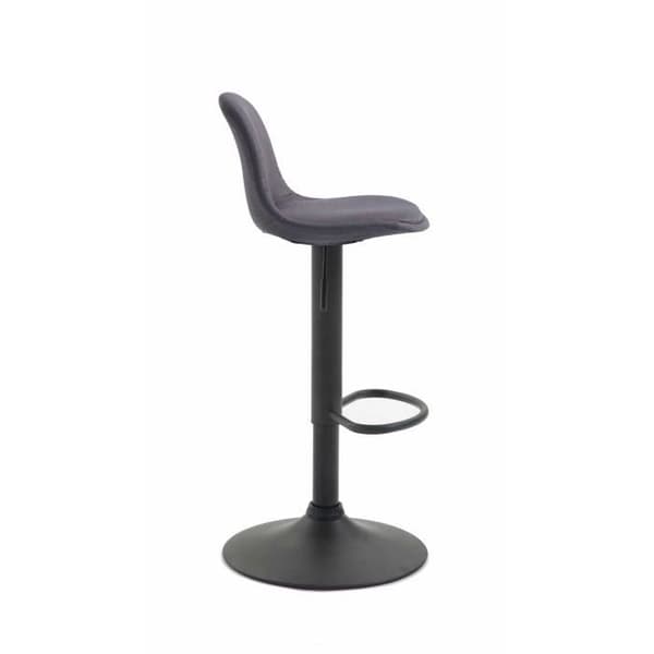 Kiel barstol i tyg - CLP - Mörkgrå-Svart - Justerbar i höjdled - Modern design