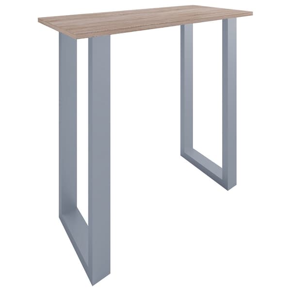 Xona barbord 110x50 eik dekor, sølvfarget.