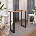Miniatyrbilde 3 av 4: Xona barbord 110x50 eik dekor, svart.