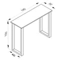 Miniatyrbilde 4 av 4: Xona barbord 140x50 antracitt, svart.