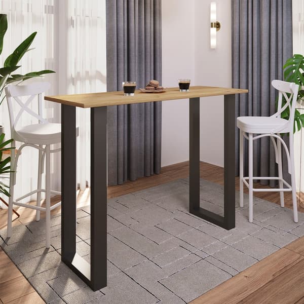 Xona barbord 140x50 eik dekor, svart.