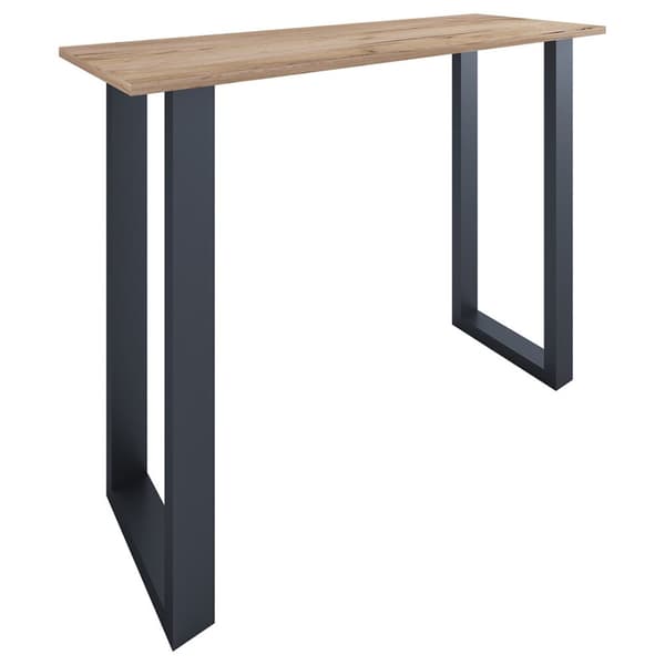 Xona barbord 140x50 eik dekor, svart.