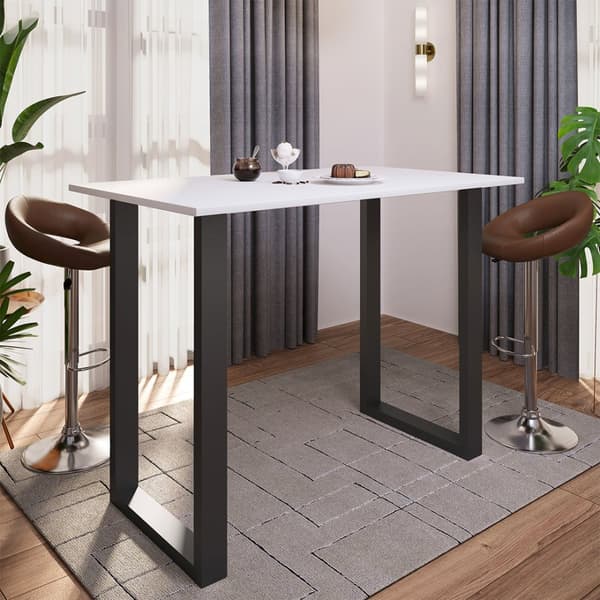 Xona barbord 140x80 hvit, svart.