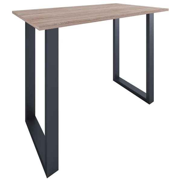 Xona barbord 140x80 eik dekor, svart.
