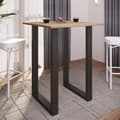 Miniatyrbilde 3 av 4: Xona barbord 80x50 eik dekor, svart.