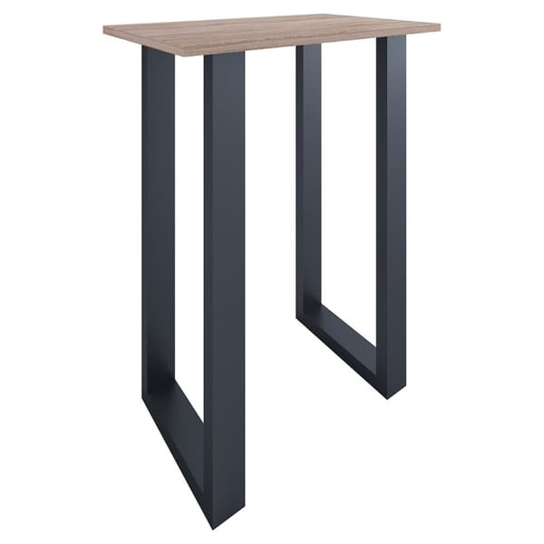 Xona barbord 80x50 eik dekor, svart.