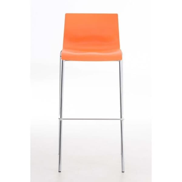 Barstol - CLP - Hoover - Plastisk sits - Orange - Metall