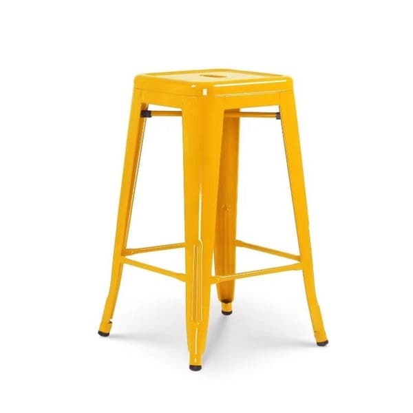 Gulllig barstol i industriell stil - Höjd 66 cm