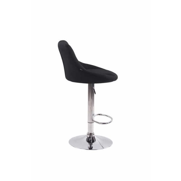 Barstol - NEYRON - Set om 2 - Svart - Höjdjusterbar - Modern design
