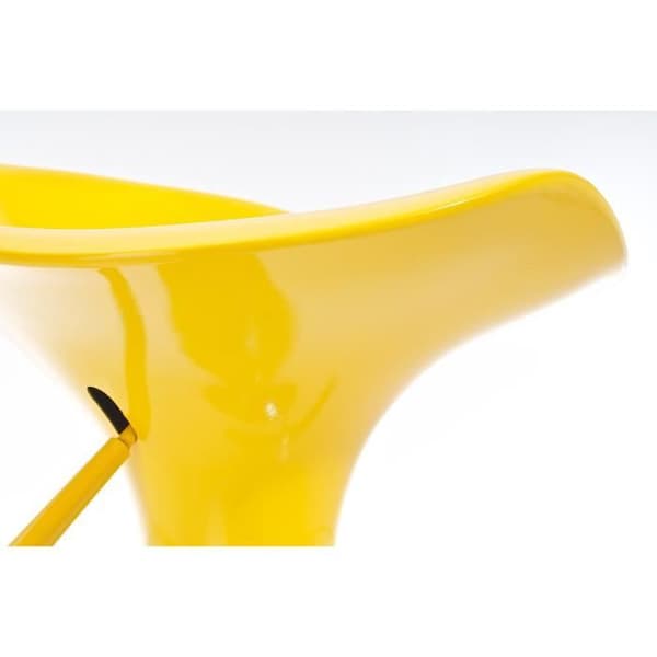 Barstol - CLP - Design Sadelform - Gul - Höjdjusterbar - Sits i Plast