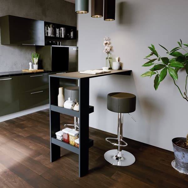 Vicco Barpall, Svart, 38,5 x 92 cm 2 st