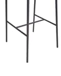 Miniatyrbild 9 av 10: Set om 2 Barstolar Brun Klädsel Konstläder Svarta Metallben Utan Armstöd Böjda Ryggstöd Modern Samtida Design