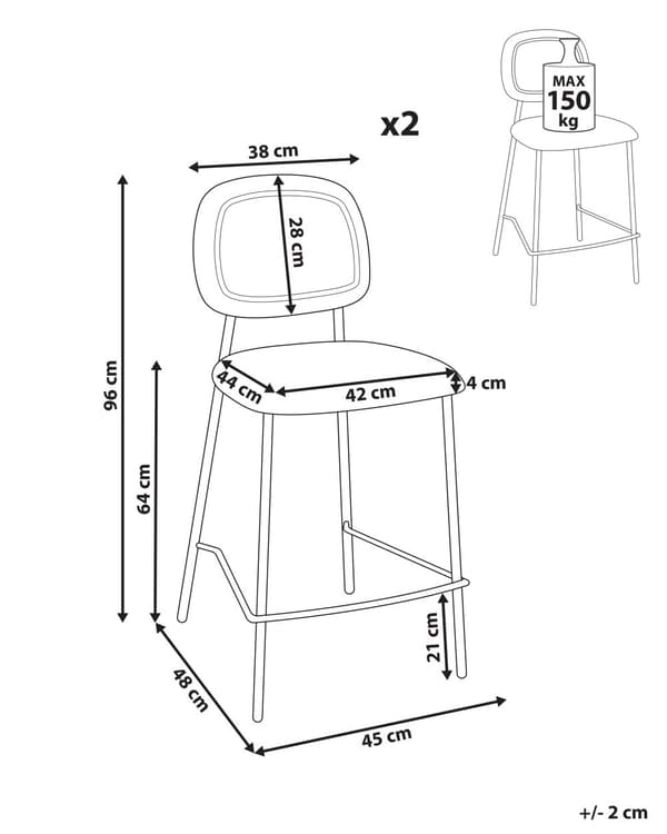 Barstolar 2 st Olivgrön Sammetsklädsel Svart Järnram Bänkhöjd Sittplats Matsalsmöbler Modern Design