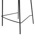 Miniatyrbild 8 av 9: Barstolar 2 st Olivgrön Sammetsklädsel Svart Järnram Bänkhöjd Sittplats Matsalsmöbler Modern Design