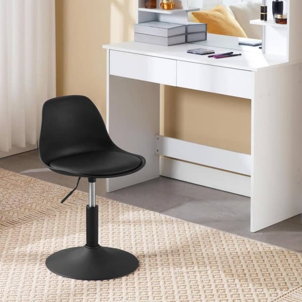 Rootz Barstol - Pallset - Roterande sits - Justerbar höjd - PU-material - Elegant design - 41cm x 61-73cm x 39cm