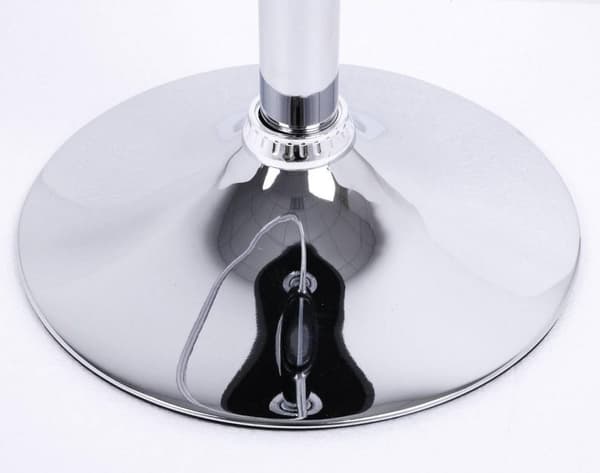 Rootz Barstol - Kunstlæder - Metalstel - Højdensitetsskum - Højdejusterbar - Krombund - Drejelig skammel - 84-106 cm x 35x38 cm