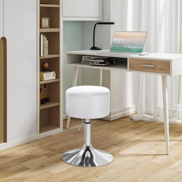 Rootz barstolssæt - drejestole - justerbar højde - komfortabel pude - 33,5 cm sæde - rustsikkert metal - 52-67 cm - 38,5 cm base
