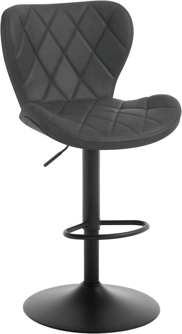 Rootz baarijakkara - Kääntötuoli - Työtuoli - Laadukas keinonahka - Säädettävä korkeus - 47cm x (89-109,5cm) x 54cm