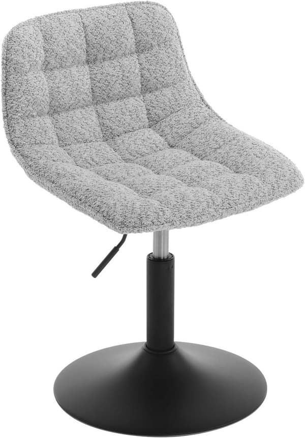 Rootz Chenille baarijakkara - Meikkituoli - Meikkituoli - Hengittävä kangas - 42,5 cm x 35 cm - Korkeussäätö 38-49,5 cm