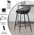 Miniatyrbild 5 av 8: Rootz Hollow Bar Chair Set - Bänkpall - Kitchen Island Pall - Vattentät & Andas - 47cm x 84cm x 48,5cm