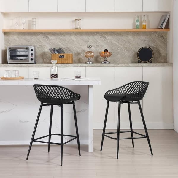 Rootz Hollow Bar Chair Set - Bänkpall - Kitchen Island Pall - Vattentät & Andas - 47cm x 84cm x 48,5cm
