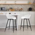 Miniatyrbild 2 av 8: Rootz Hollow Back Barpall Set - Counter Chair - High Back Chair - PP Material - Ergonomisk design - 47cm x 84cm x 48,5cm