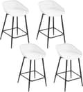 Miniatyrbild 1 av 8: Rootz Hollow Back Barpall Set - Counter Chair - High Back Chair - PP Material - Ergonomisk design - 47cm x 84cm x 48,5cm