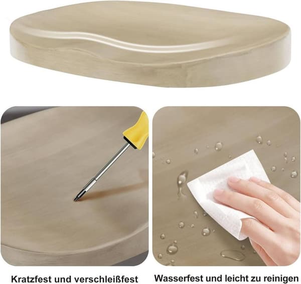 Rootz Roterbar Barstol - Køkkentaburet - Drejeligt sæde - Højdejusterbar - Massivt træ - 41,5 cm x (60-81) cm x 31,5 cm