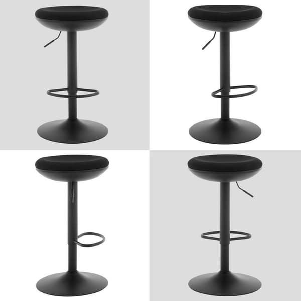 Rootz kääntyvä baarijakkara - Keittiöjakkara - Korkeussäädettävä jakkara - Joustava verkkokangas - Tiheä vaahto - 41 cm x (64-85) cm x 41 cm