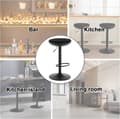 Miniatyrbild 5 av 9: Rootz Swivel Bar Pall Set - Bänkpall - Kökspall - Andas elastiskt tyg - Höjdjusterbar - 41cm x (64-85)cm x 41cm
