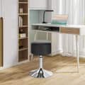 Miniatyrbillede 4 af 7: Rootz drejelig barstol - lavprofilstol - justerbar skammel - imiteret læder - 33,5 cm sæde - 52-67 cm højde - 38,5 cm base