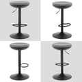 Pikkukuva 9 / 9: Rootz kääntyvä baarijakkara - Työtuoli - Moderni bistrojakkara - Säädettävä korkeus - 41 x (64-85) x 41 cm - Hengittävä elastinen kangas - Metalli