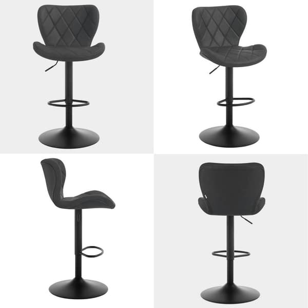 Rootz Vintage keinonahkainen baarituolisarja - Kääntyvät jakkarat - Maalaismaiset tuolit - Kulutusta kestävä Comfort - 47 cm x (89-109,5 cm) x 54 cm