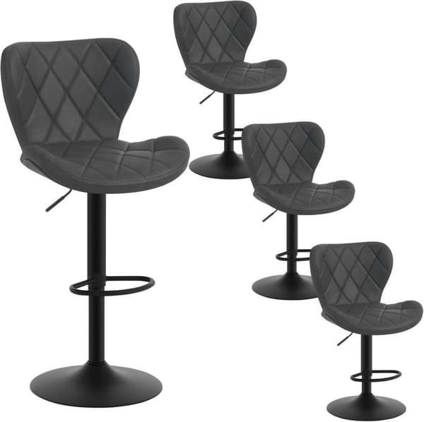 Rootz Vintage keinonahkainen baarituolisarja - Kääntyvät jakkarat - Maalaismaiset tuolit - Kulutusta kestävä Comfort - 47 cm x (89-109,5 cm) x 54 cm